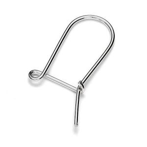 Ear wire, kidney with open loop - BT 1 0,7x10,5x21,5 mm