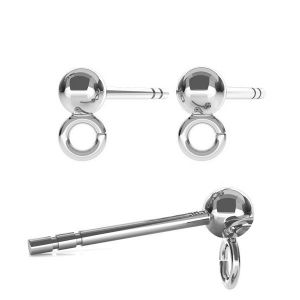 Ear post with 3mm ball - STP 3,0