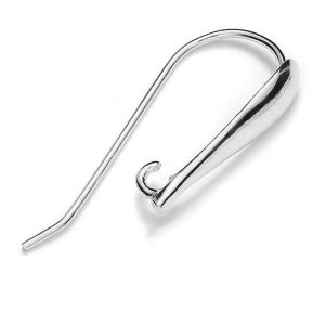 Sterling Silver open ear wire with loop - BO 27 0,8x28 mm