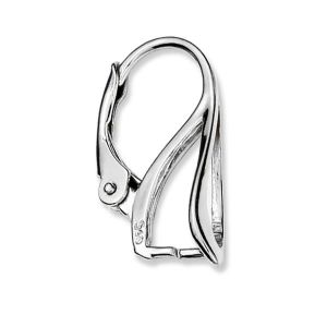 Silver leverback for Swarovski - BA 23