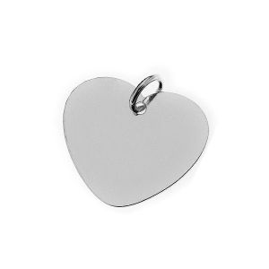 Heart plate for engraving sterling silver - BL 9 - 0,60 - HEART BIG