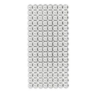 40001/008 012 001 - Crystal Mesh Standard 8 rows, Crystal 