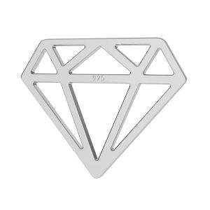 Diamond pendant BL-0098 - 0,40 12,8x15,5 mm