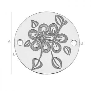 LK-0502 - Plate connecting with flowers