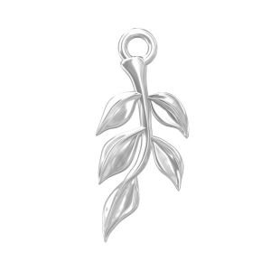 Colgante hoja plata 925, ODL-00069 8x18,5 mm