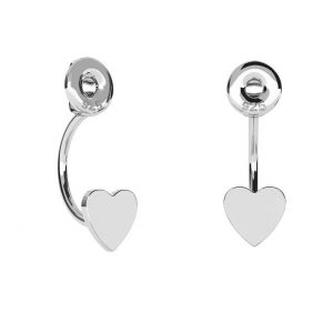 Swing earrings heart (base) - LK-0583