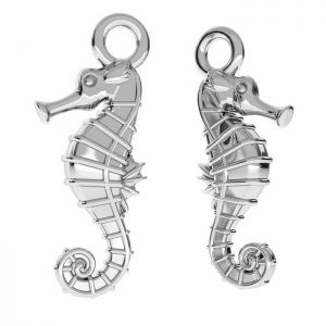 Seahorse charm - ODL-00109 6,3x16 mm