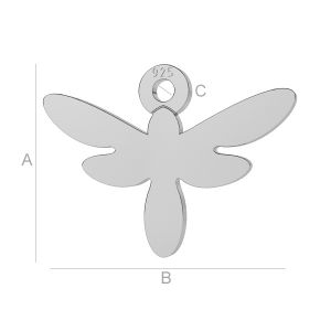 Dragonfly charm, LK-0 - 0,50
