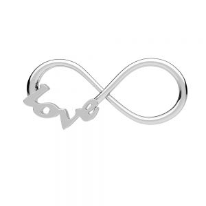 Infinity love charm - ODL-00138 8,4x18,5 mm