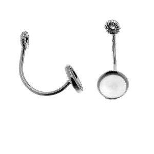 Swing earrings cabochon 6MM (base) - FMG 6MM