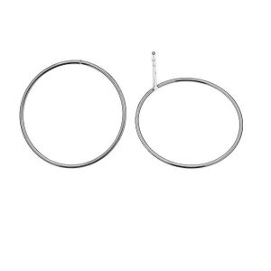 2 cm circle earring studs - KLS-11 1x20 mm