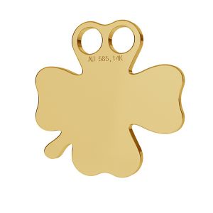Trébol oro 14K colgante LKZ-00002 - 0,30 mm