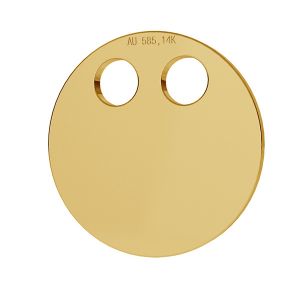 Redondo oro 14K colgante LKZ-00004 - 0,30 mm