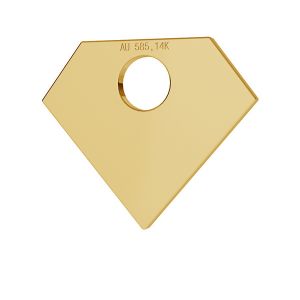 Diamante oro 14K colgante LKZ-00013 - 0,30 mm
