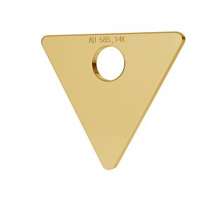 Triángulo oro 14K colgante LKZ-00016 - 0,30 mm