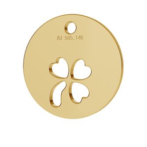Trébol colgante oro 14K LKZ-00024 - 0,30 mm