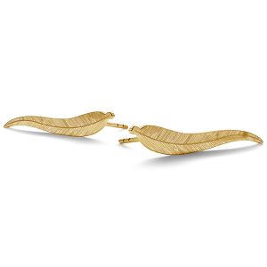 Hoja aretes oro 14K LKZ-00791 KLS (L+P) - 0,30 mm