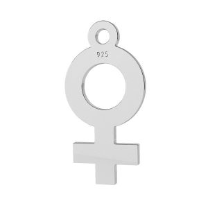 Símbolo de mujer colgante, plata 925, LK-1308 - 0,50