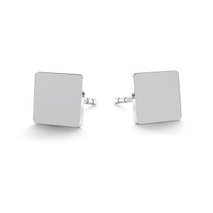 Diamante aretes, plata 925, LK-0617 KLS - 0,50