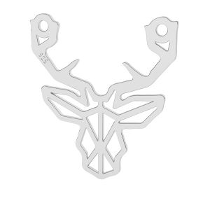 Origami ciervo colgante plata 925, LK-1504 - 0,50