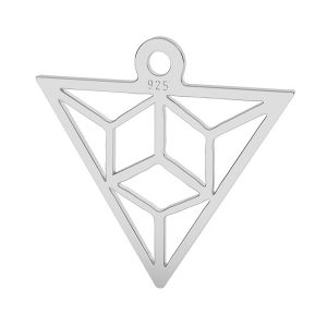 Origami triángulo colgante plata 925, LK-1508 - 0,50