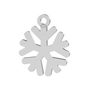 Copo de nieve colgante plata 925, LK-1533 - 0,50