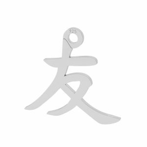 Signo de amistad chino colgante, plata 925, LKM-2107 - 0,50
