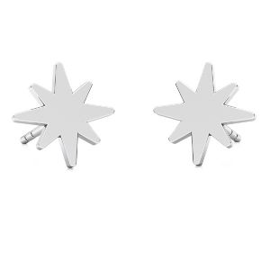 Estrella aretes, plata 925, LKM-2239 KLS - 0,50