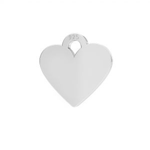 Corazón mini colgante plata 925, LKM-2335 - 0,50