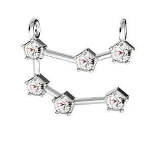 Colgante Geminis zodíaco*plata 925*ODL-00650