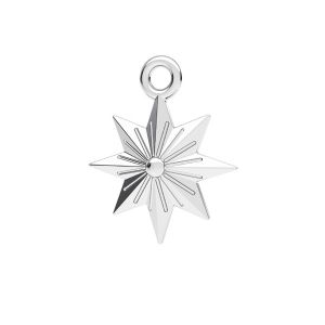 Estrella colgante*plata 925*ODL-00639 12x14 mm