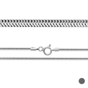 Cadena de serpiente flexible*plata 925*CSTD 1,4 (40 cm)