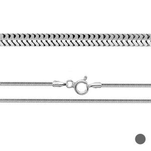 Cadena de serpiente flexible*plata 925*CSTD 1,4 (42 cm)