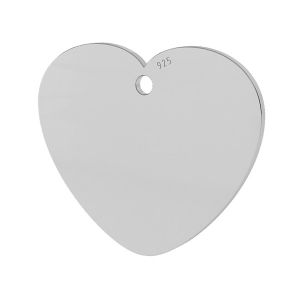 Corazón colgante plata 925, LKM-2012