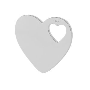 Corazón colgante plata 925, LKM-2014