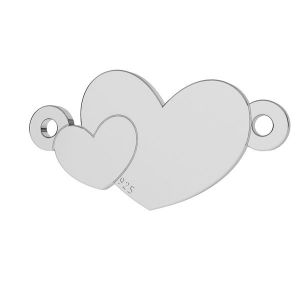 Corazón colgante plata 925, LKM-2037