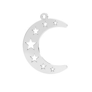 Luna colgante*plata 925*LKM-2356 - 0,50 13x25 mm