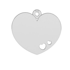Corazón colgante plata 925, LKM-2050