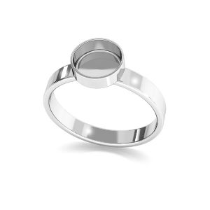 Pendientes redondos para resina, plata 925, RING FMG-R - 2,80 8 mm
