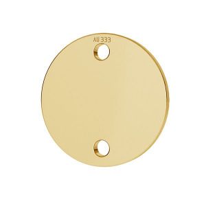 Etiqueta redonda colgante*oro 585*LKZ8K-30014 - 0,30 10x10 mm