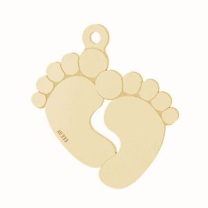 Pies de bebé colgante*oro 333*LKZ8K-30019 - 0,30 16x19 mm