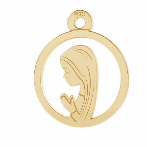 Nuestro medallón de la señora Fatima colgante*oro 333*LKZ8K-30021 - 0,30 10,5x12,9 mm