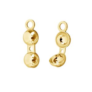 Mosquetón redondo 8mm oro 14K LP14K 1 3,8x12 mm