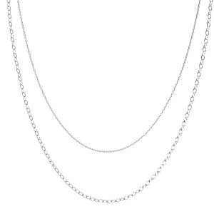 Base de collar, plata 925, CHAIN 46 (A 030 / A 050)