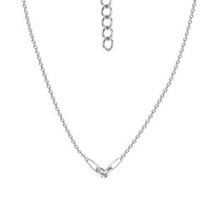 Base de collar, plata 925, A 030 CHAIN 47 41 + 4 cm