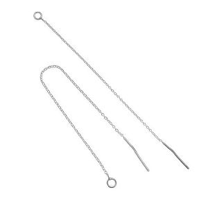 Cable chain earring (base) - KŁA-31 (A 030)