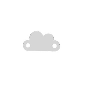 Nube lluviosa colgante, plata 925, LKM-2933 - 0,50 5,3x10 mm