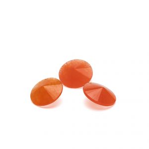 Jadeíta naranja 12 mm, piedra semipreciosa 