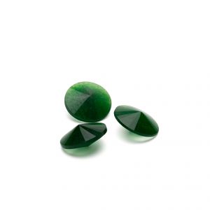 Jadeíta verde 12 mm, piedra semipreciosa 