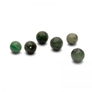 Esmeralda beads 6 mm, piedra preciosa